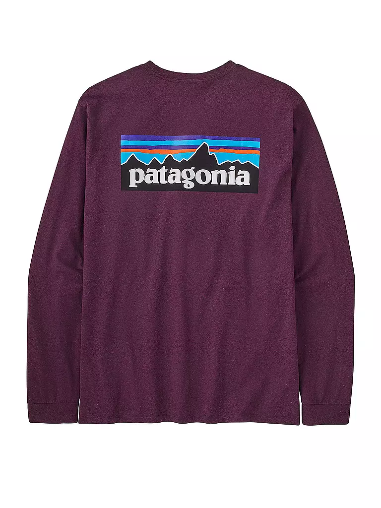 PATAGONIA | Herren Shirt P-6 Logo Responsibili-Longsleeve® | dunkelrot