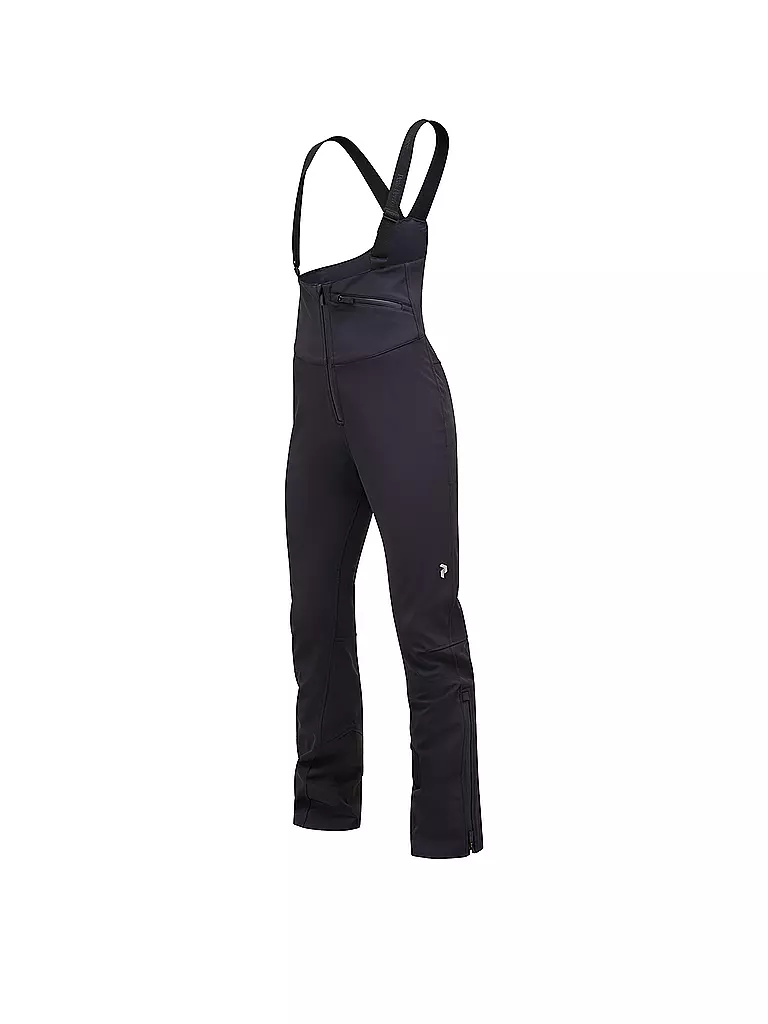 PEAK PERFORMANCE | Damen Skihose Softshell Stretch Bib | schwarz