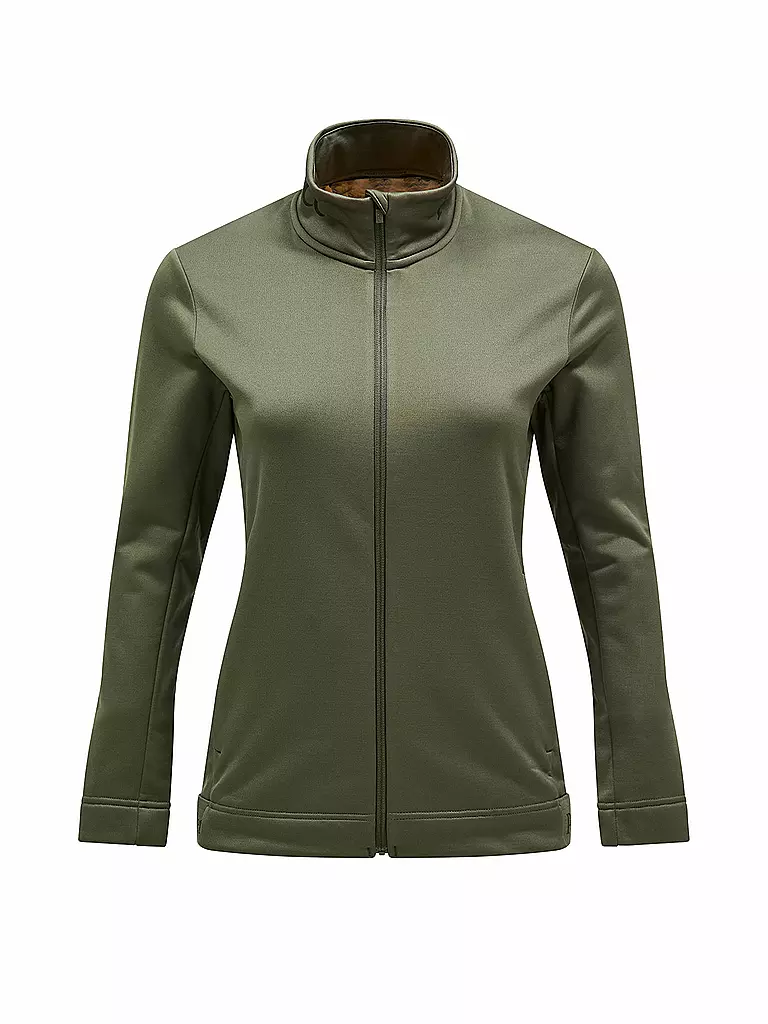 PEAK PERFORMANCE | Damen Unterziehjacke Rider Tech Zip Hoodie | olive