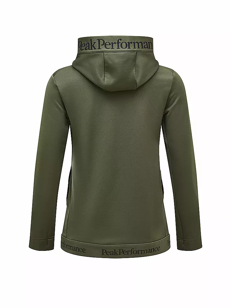 PEAK PERFORMANCE | Damen Unterziehjacke Rider Tech Zip Hoodie | olive