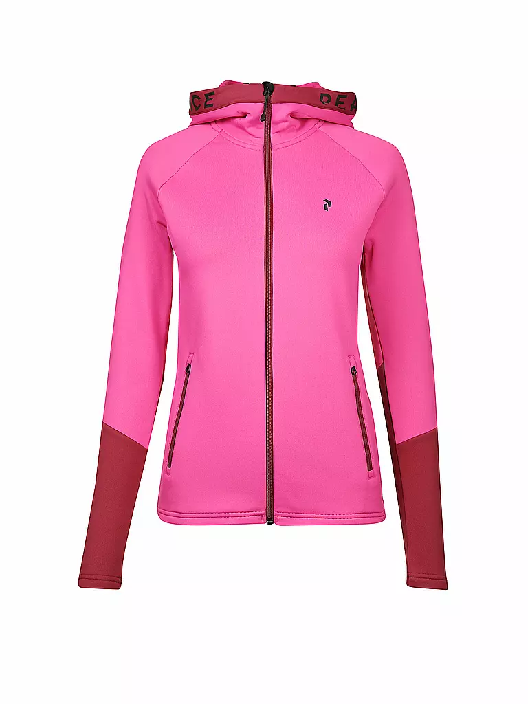 PEAK PERFORMANCE | Damen Unterziehweste Rider Hoodie | rot