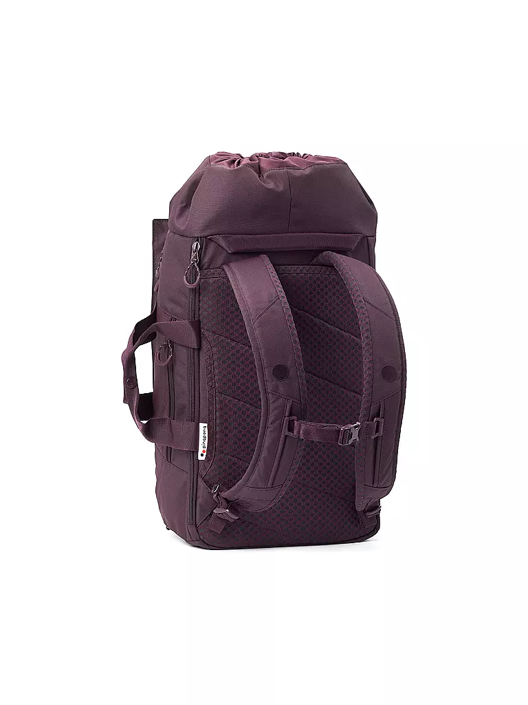 PINQPONQ | Rucksack Block Medium 30L | dunkelrot