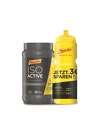 POWER BAR | ISO ACTIVE Lemon 600g inkl. Trinkflasche 750 ml