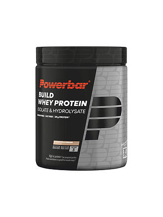 POWER BAR |  Getränkepulver Build Whey Protein Isolate & Hydroisolate Pulver 550g Cookies&Cream