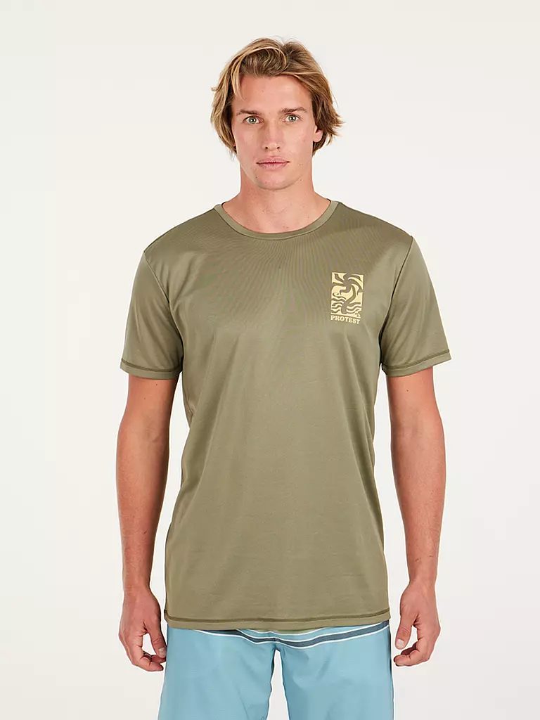 PROTEST | Herren Lycrashirt PRTFOXY  | olive