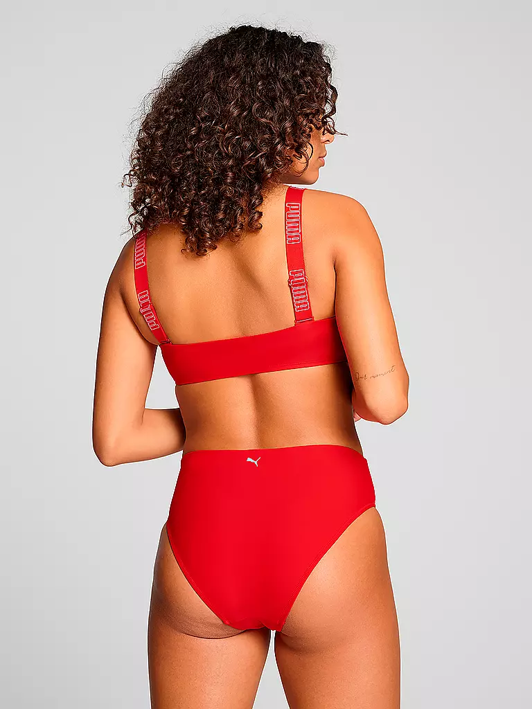 PUMA | Damen Bikinioberteil Bandeau | rot