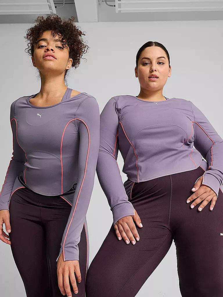 PUMA | Damen Fitnessshirt Cloudspun Cropped | lila