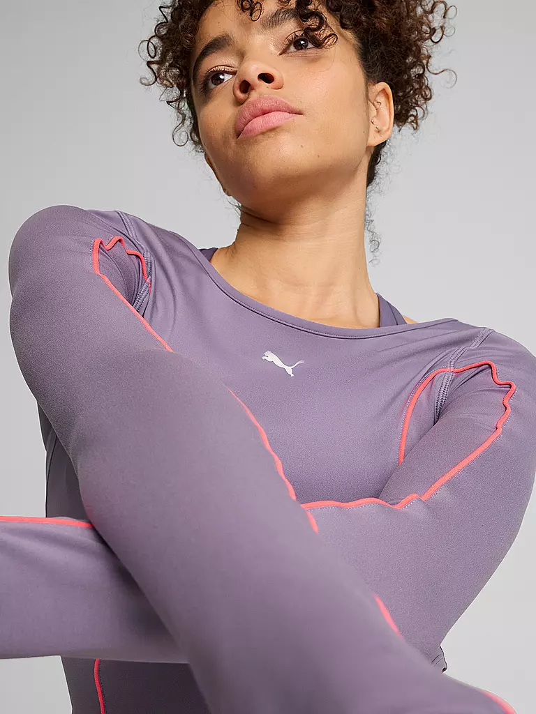 PUMA | Damen Fitnessshirt Cloudspun Cropped | lila