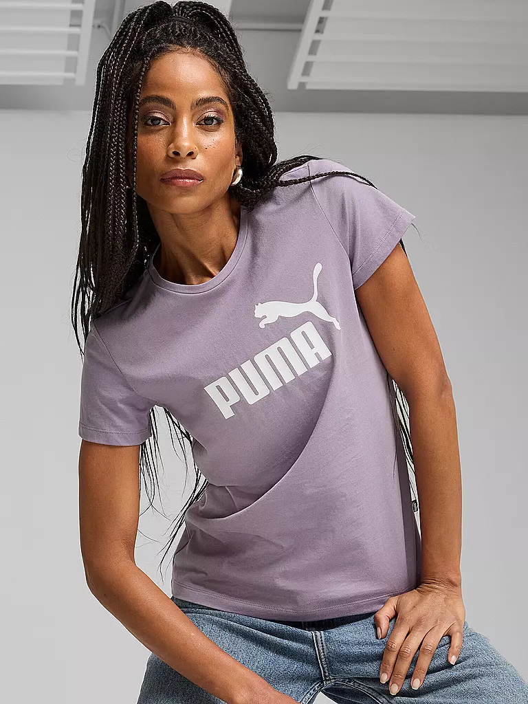 PUMA | Damen T-Shirt Essential Logo | lila