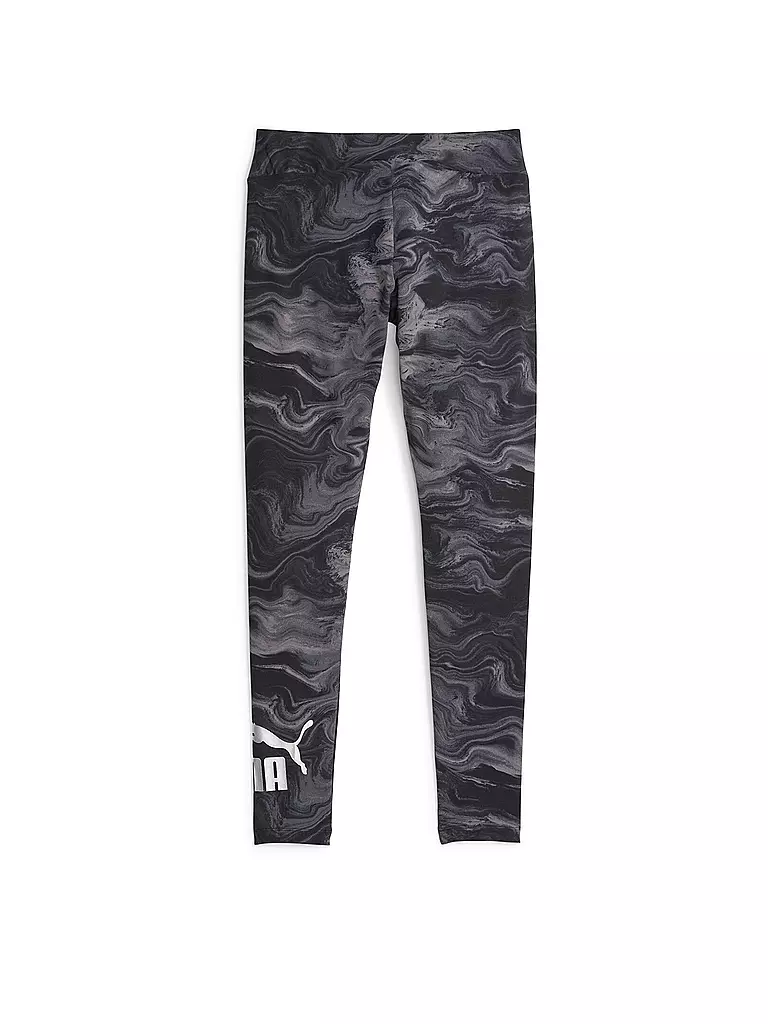 PUMA | Damen Tight ESS+ marbleized | schwarz