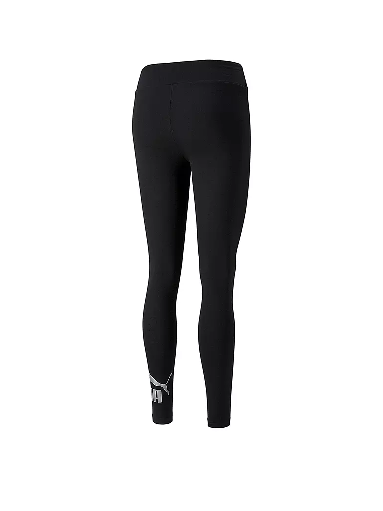 PUMA | Damen Tight Essentials Metallic | schwarz