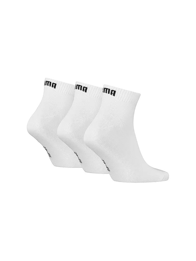 PUMA | Freizeitsocken Quarter Plain 3er Pkg. | weiss