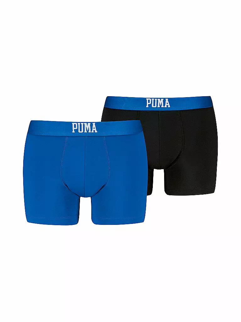 PUMA | Herren Boxershort Embossed Logo 2er Pkg. | blau