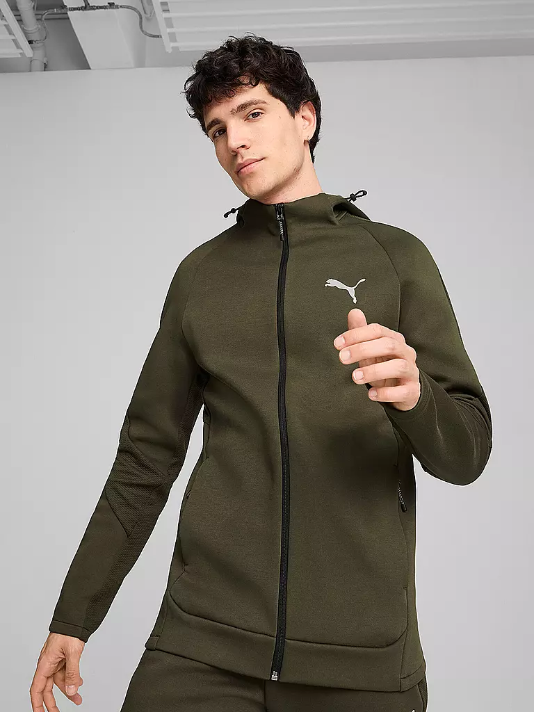 PUMA | Herren Kapuzenjacke Evostripe  | olive