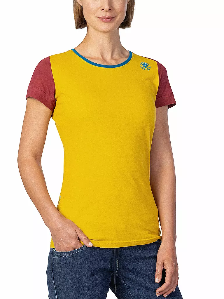 RAFIKI | Damen Klettershirt Chulilla Modal | gold