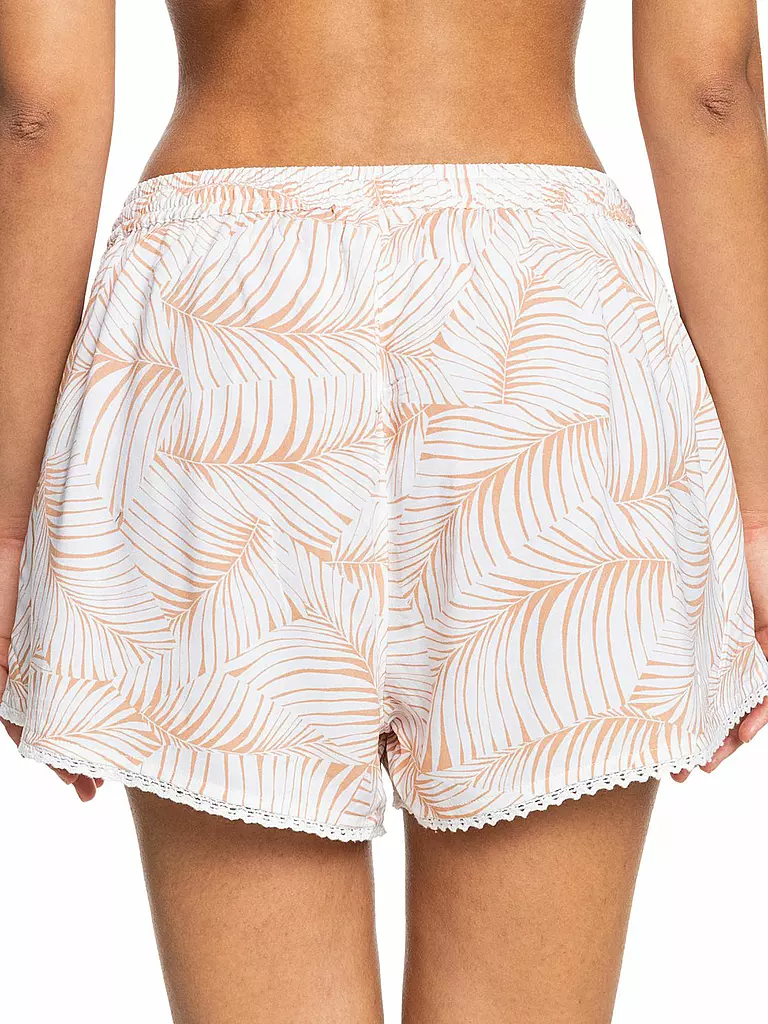 Roxy Damen Beachshort Salty Tan Weiß