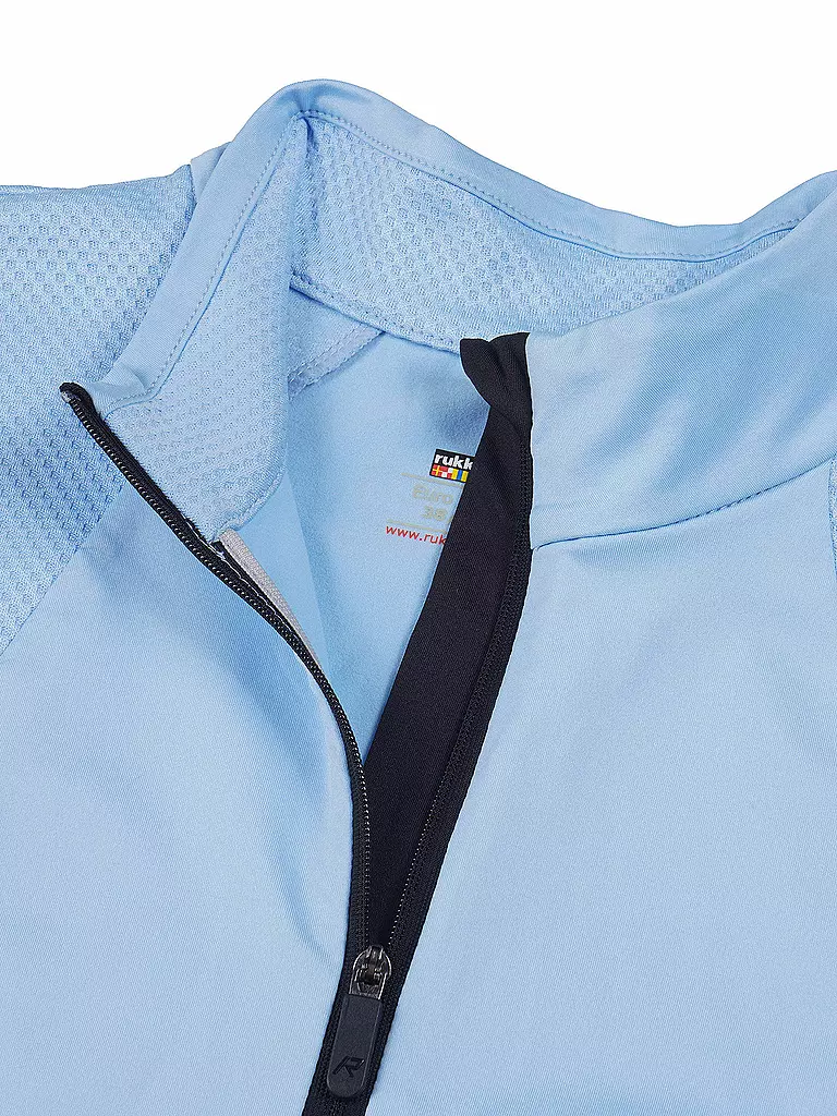 RUKKA | Damen Laufshirt Merisaari HalfZip | hellblau