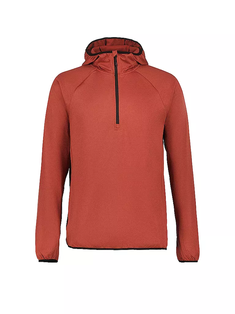 RUKKA | Herre Laufhoodie mit Zip Meilan | kupfer