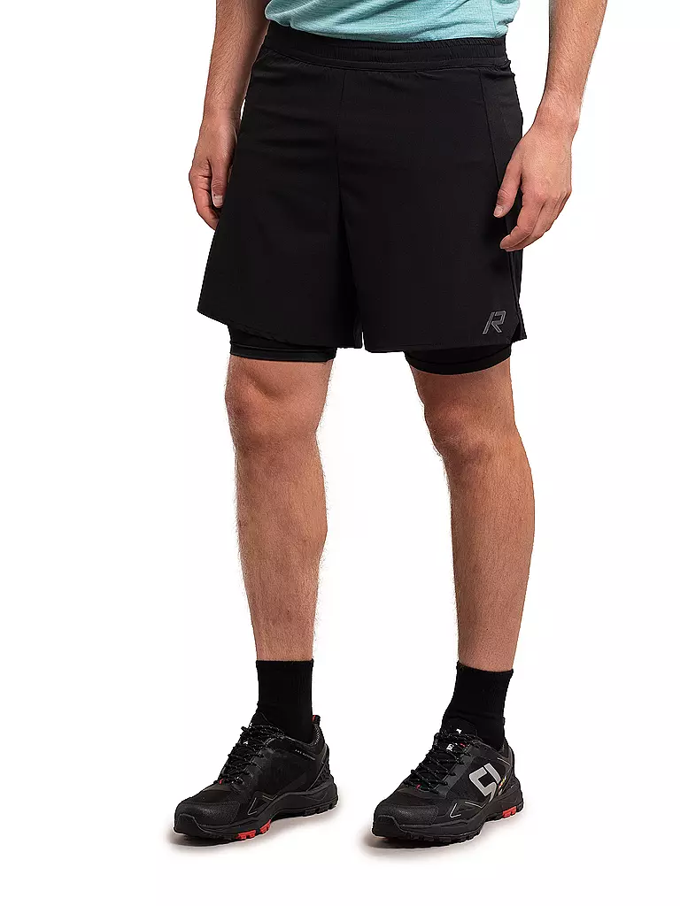 RUKKA | Herren 2in1 Laufshort Maaninka | schwarz