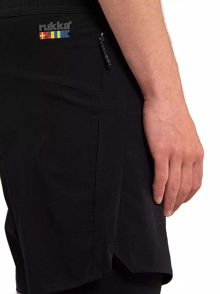 RUKKA | Herren 2in1 Laufshort Maaninka | schwarz