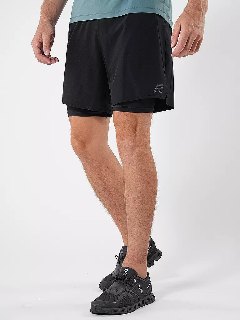 RUKKA | Herren 2in1 Laufshort Maaninka | schwarz