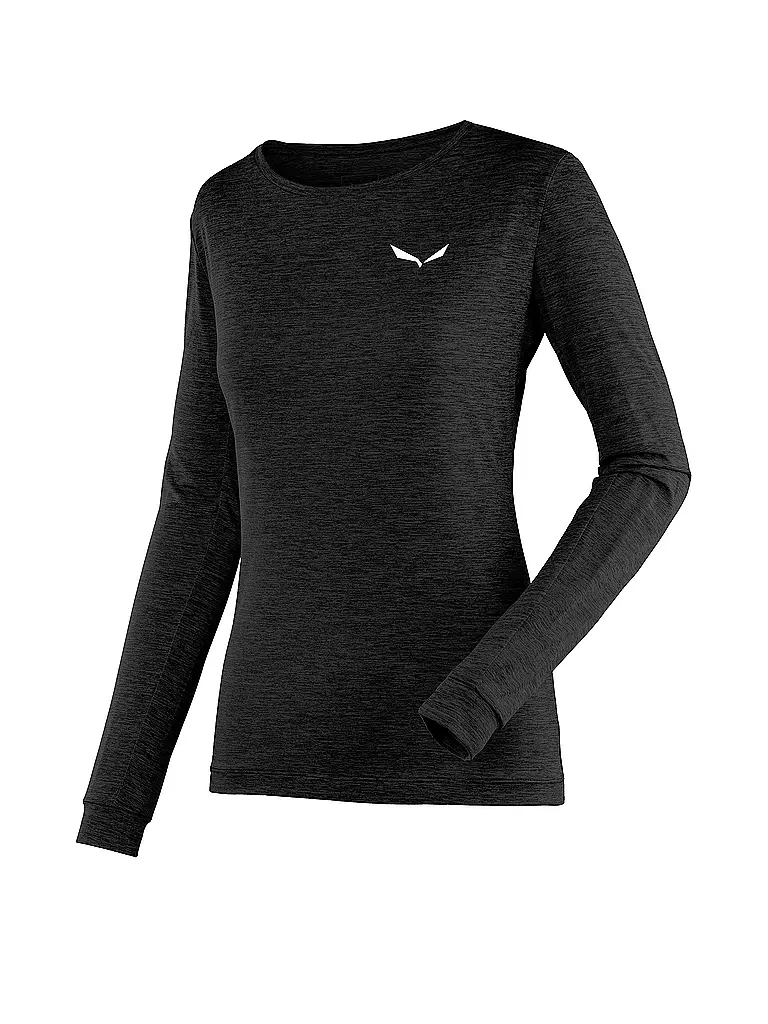 SALEWA | Damen Funktionsshirt Puez Melange Dry’Ton | schwarz