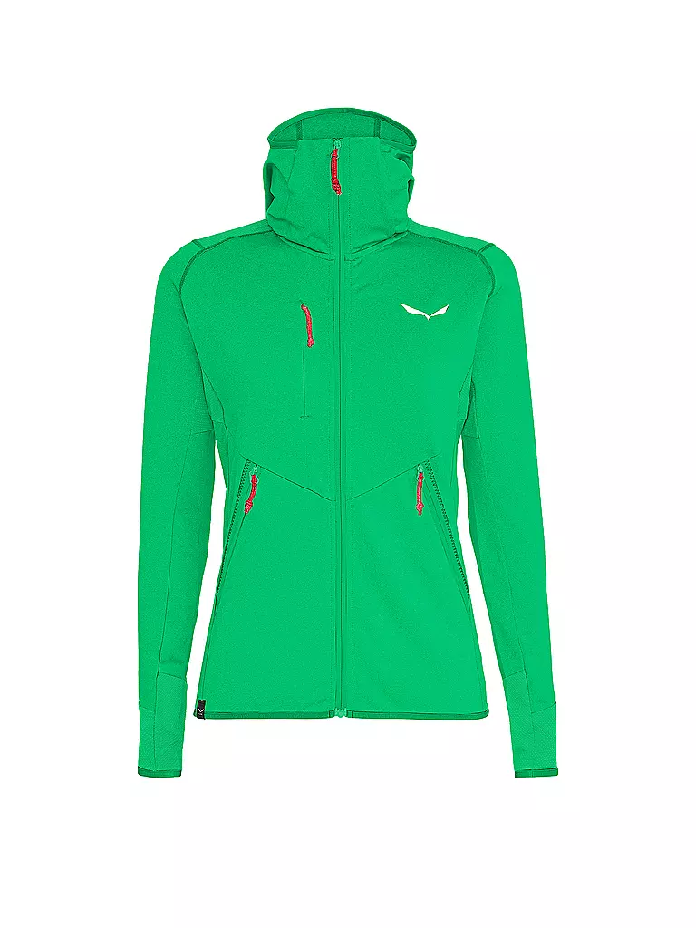 SALEWA | Damen Kapuzenjacke Agner Hybrid Polarlite Durastretch | grün