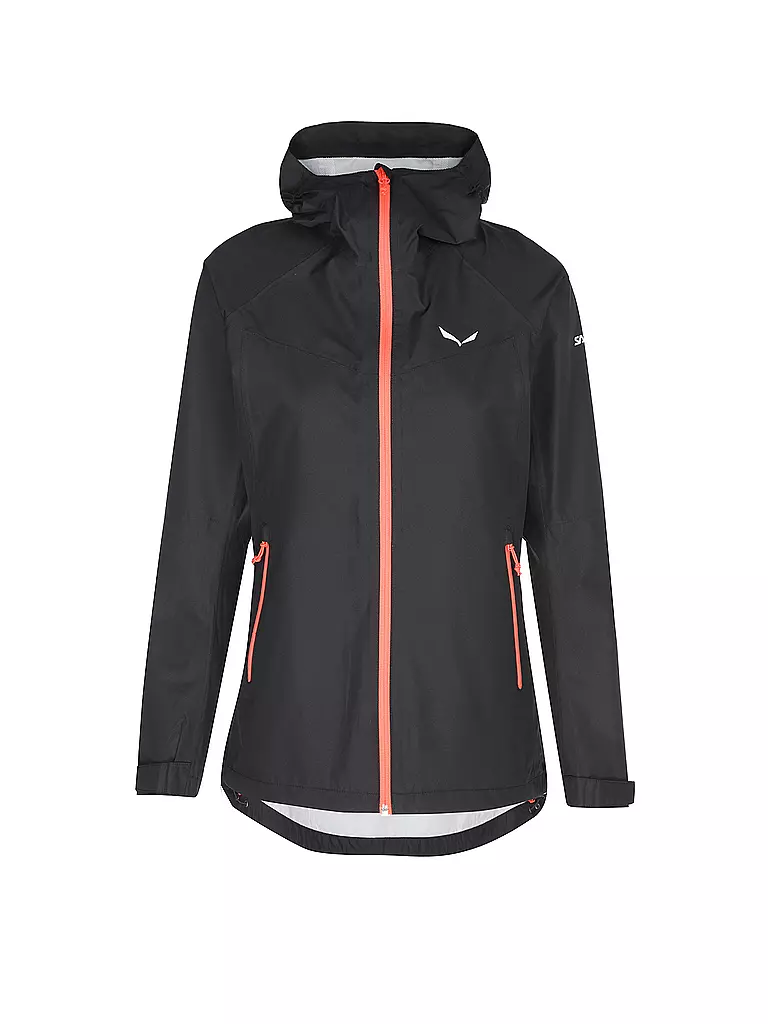 SALEWA | Damen Wanderjacke Puez (Aqua 3) PTX Hoodie | schwarz