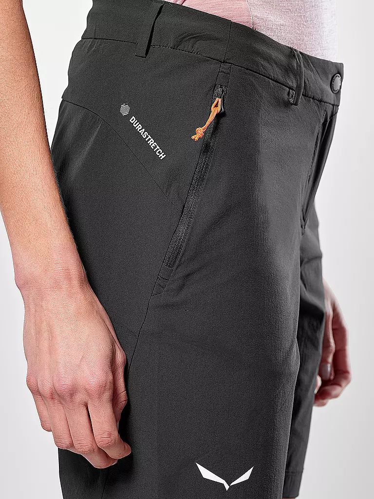 SALEWA | Damen Wandershort Puez Talvena Durastretch | schwarz