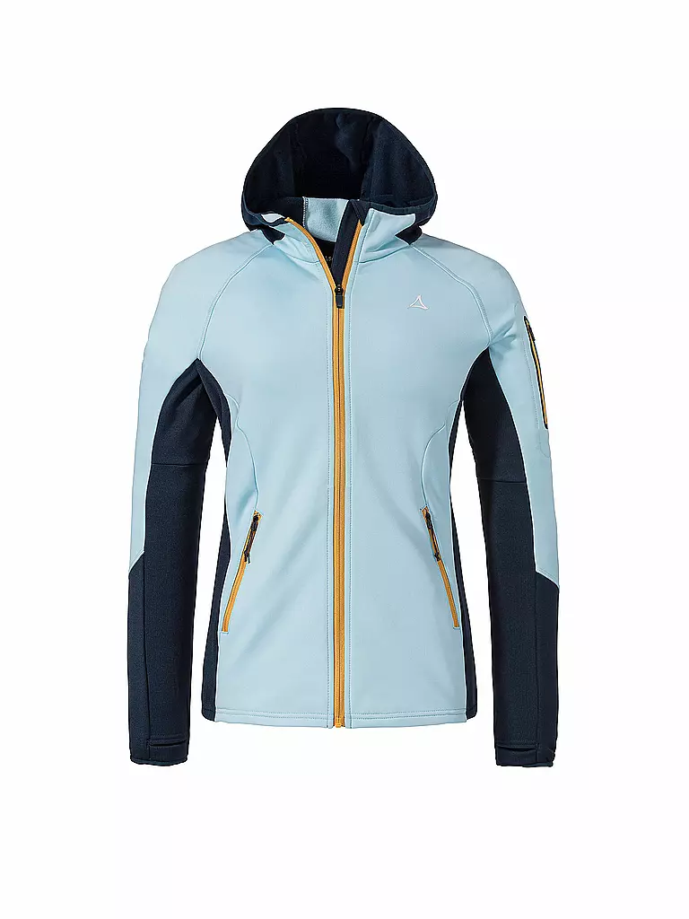 SCHÖFFEL | Damen Fleecejacke Lodron L Hoodie | hellblau