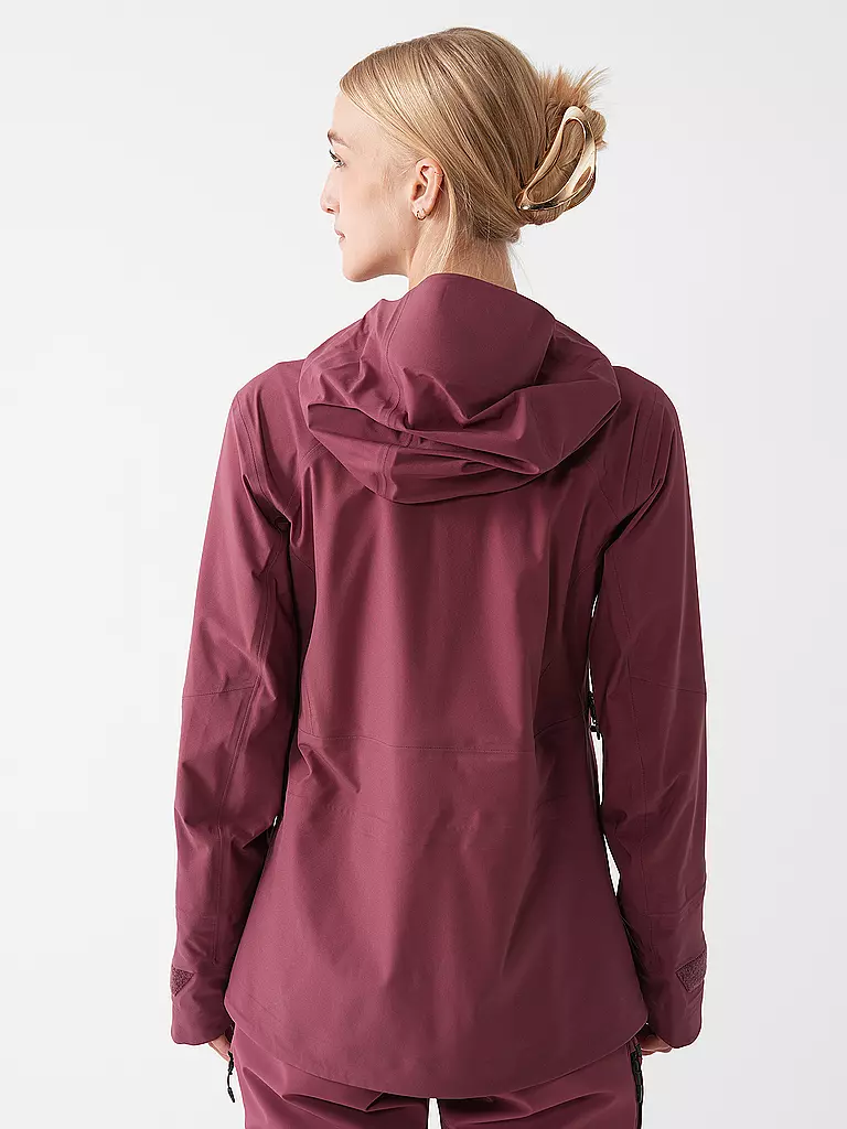 SCHÖFFEL | Damen Tourenjacke Pizac 3L Hoodie | beere