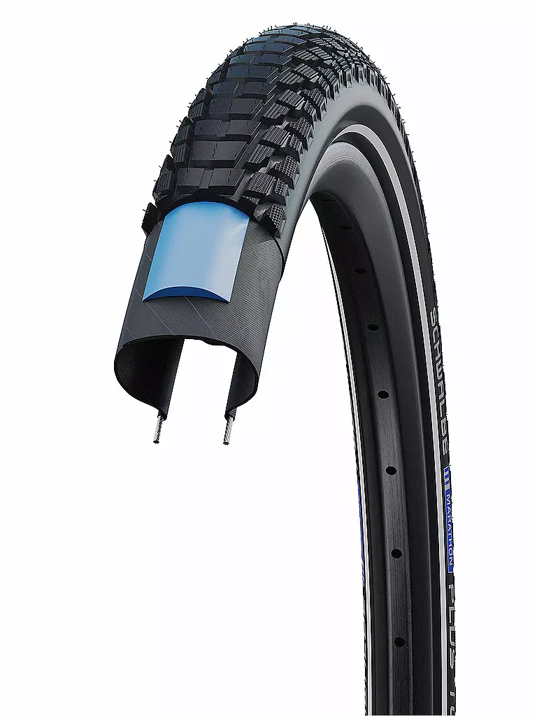 SCHWALBE | Fahrradreifen Marathon Plus Tour Performance Line 37-622 | schwarz