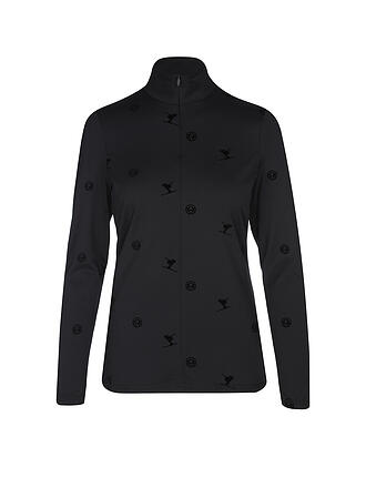 SPORTALM | Damen Unterzieh Zipshirt mit Flock-Print 