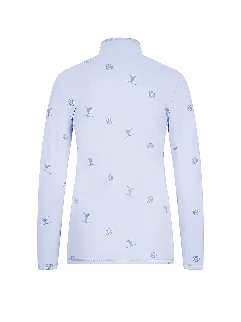 SPORTALM | Damen Ski Unterzieh Zipshirt | hellblau