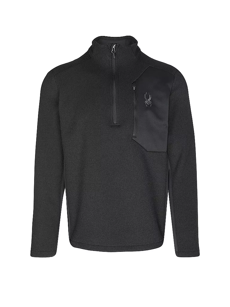 SPYDER | Herren Pullover mit 1/2 Zip BANDIT | schwarz