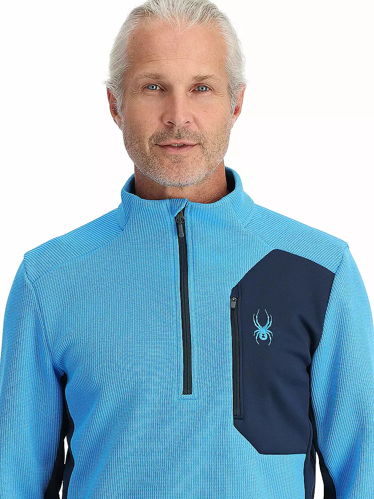 SPYDER | Herren Pullover mit 1/2 Zip BANDIT | blau