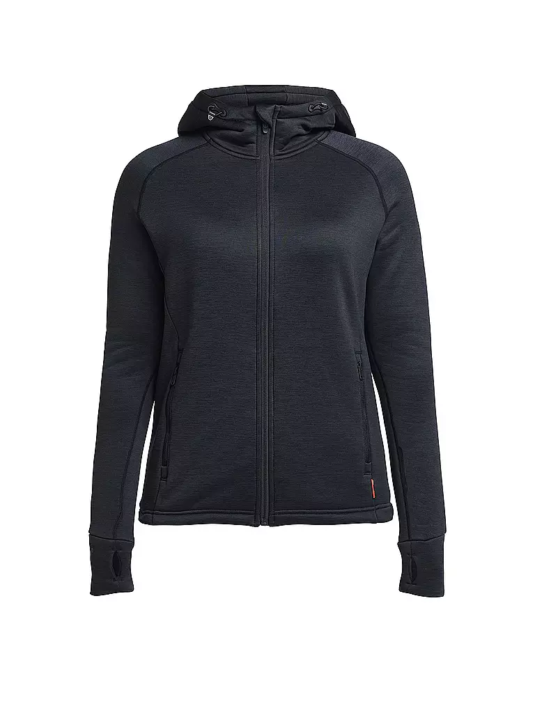 TENSON | Damen Unterziehjacke Txlite Midlayer Hoodie Zip | schwarz