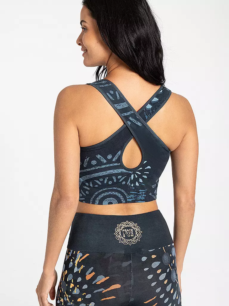 THE SPIRIT OF OM | Damen Yoga Bra Magic | dunkelblau