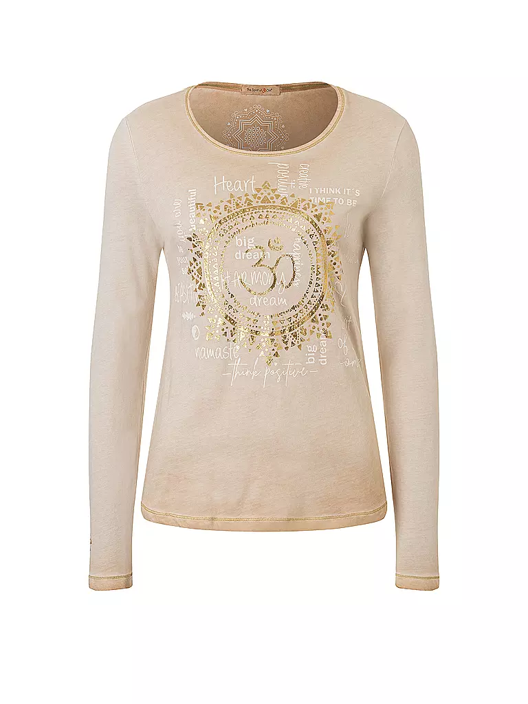 THE SPIRIT OF OM | Damen Yogashirt OM Mandala | creme