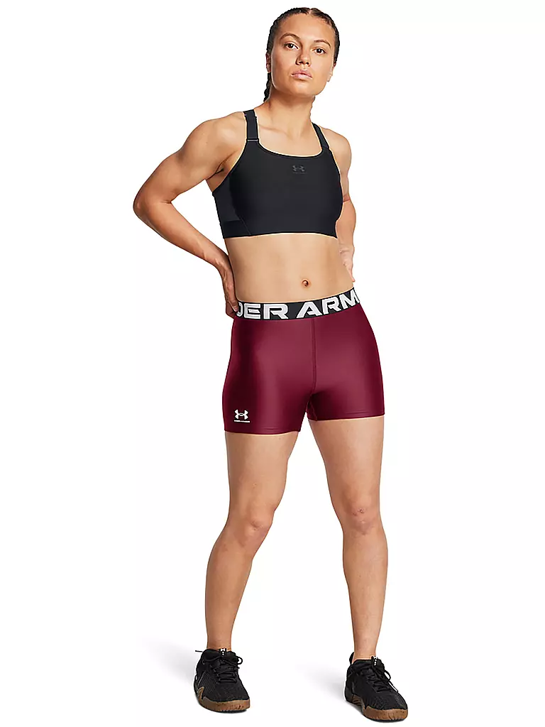 UNDER ARMOUR | Damen Fitnessshort HeatGear®  | dunkelrot