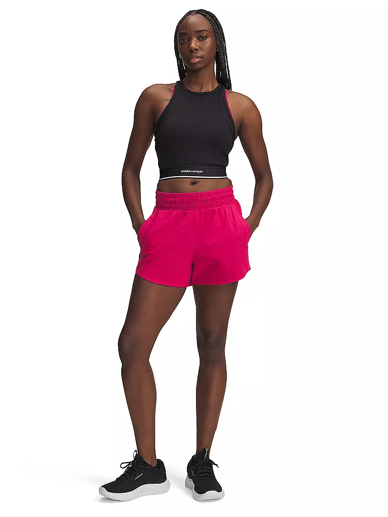 UNDER ARMOUR | Damen Fitnessshort UA Flex Woven 8cm | beere