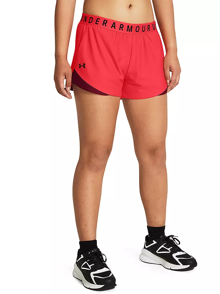 UNDER ARMOUR | Damen Fitnessshort UA Play Up 3.0 | schwarz