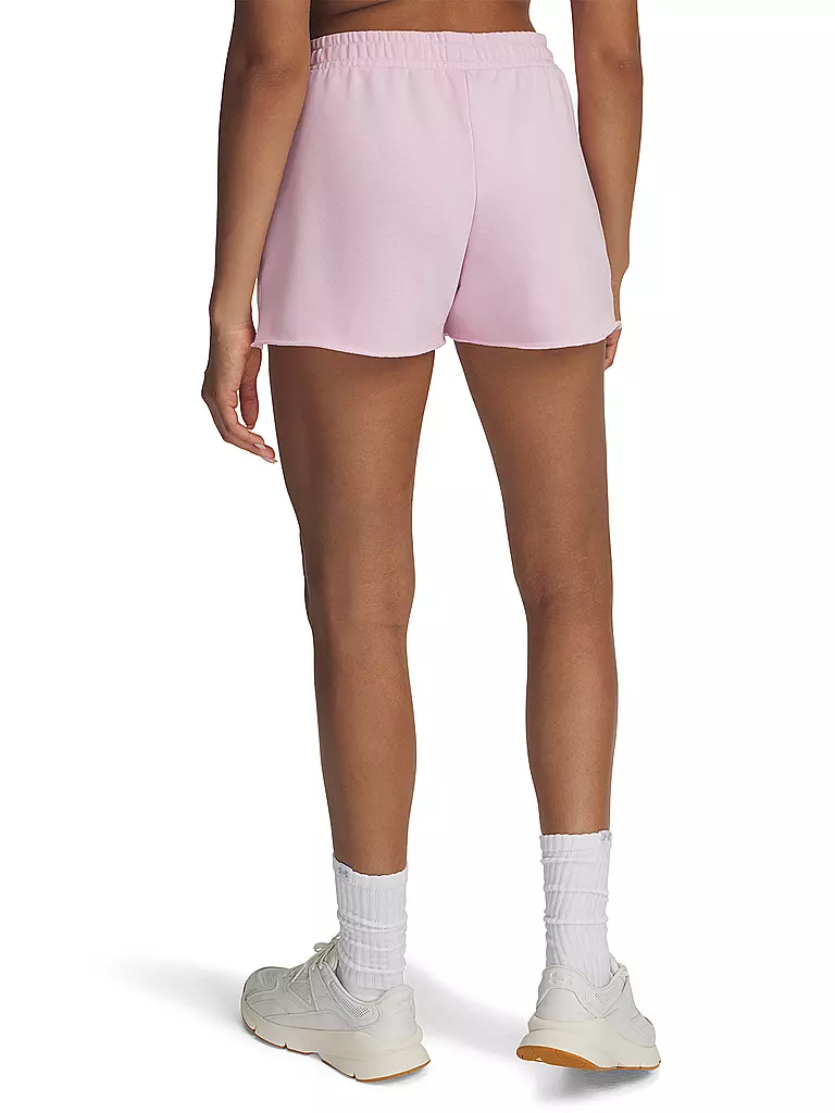 UNDER ARMOUR | Damen Short UA Rival Terry | rosa