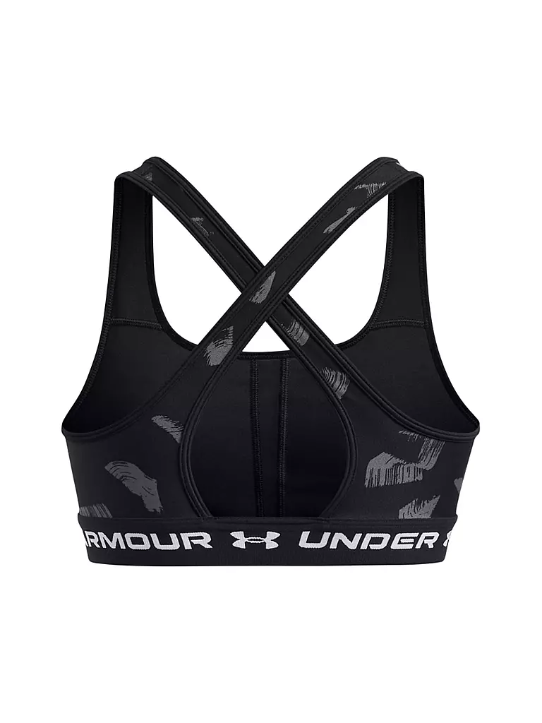 UNDER ARMOUR | Damen Sport-BH Armour® Mid Crossback Print Medium Support | schwarz