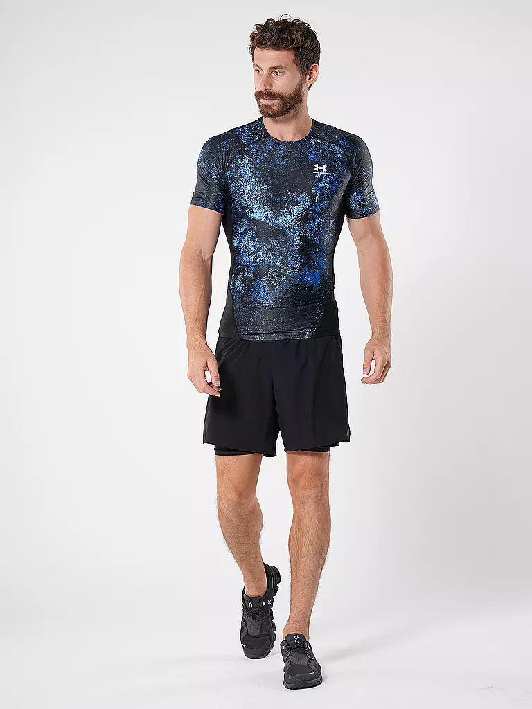 UNDER ARMOUR | Herren Fitnessshirt HeatGear® Iso-Chill Graphic | dunkelblau