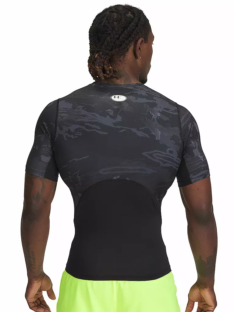 UNDER ARMOUR | Herren Fitnessshirt UA HeatGear® Amour Printed | schwarz