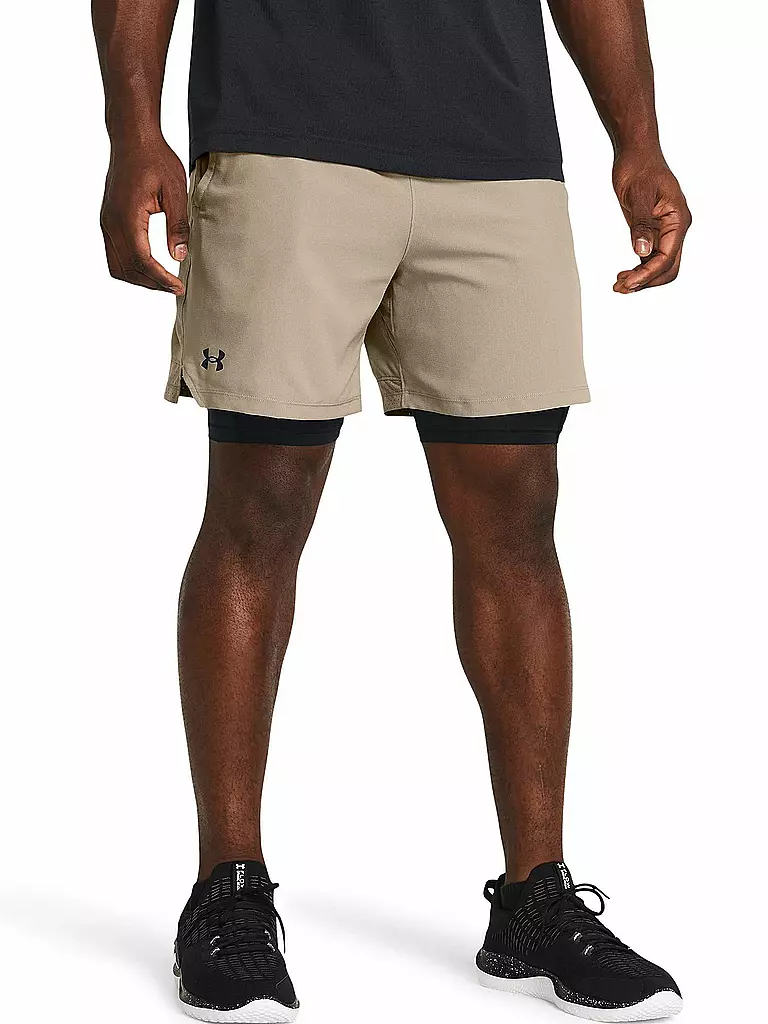 UNDER ARMOUR | Herren Fitnessshort UA Vanish Woven 2-in-1 | camel