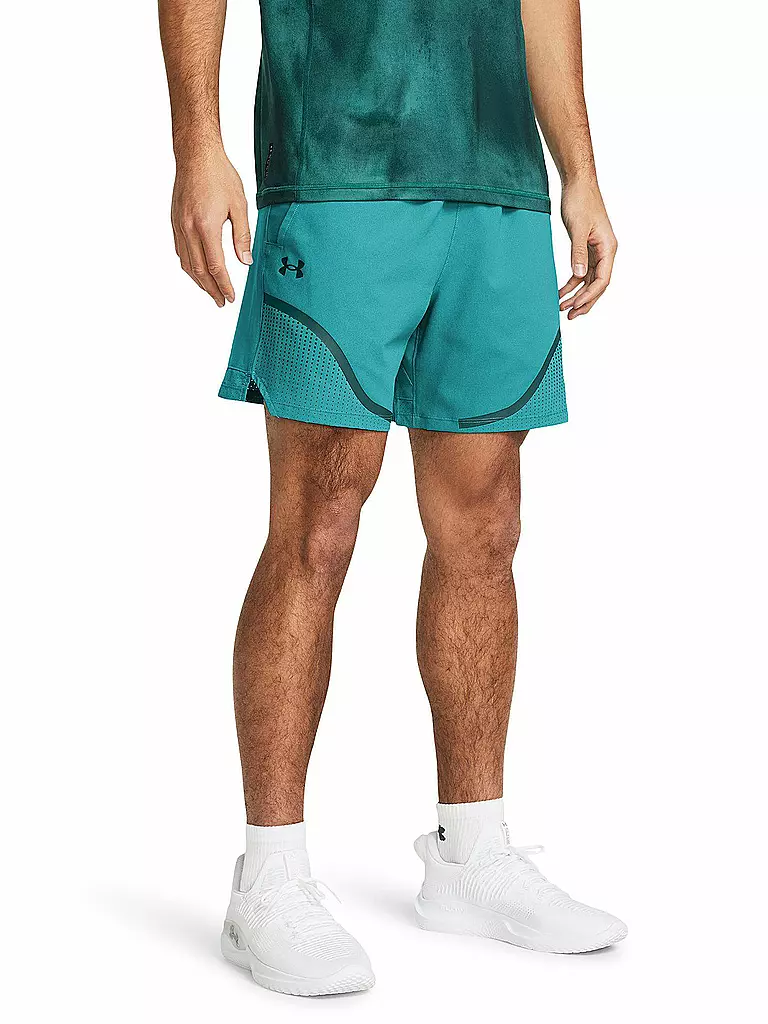 UNDER ARMOUR | Herren Fitnessshort UA Vanish Woven 6" Graphic  | türkis