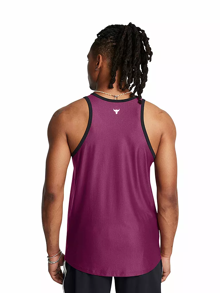 UNDER ARMOUR | Herren Fitnesstank The Rock Mesh | beere