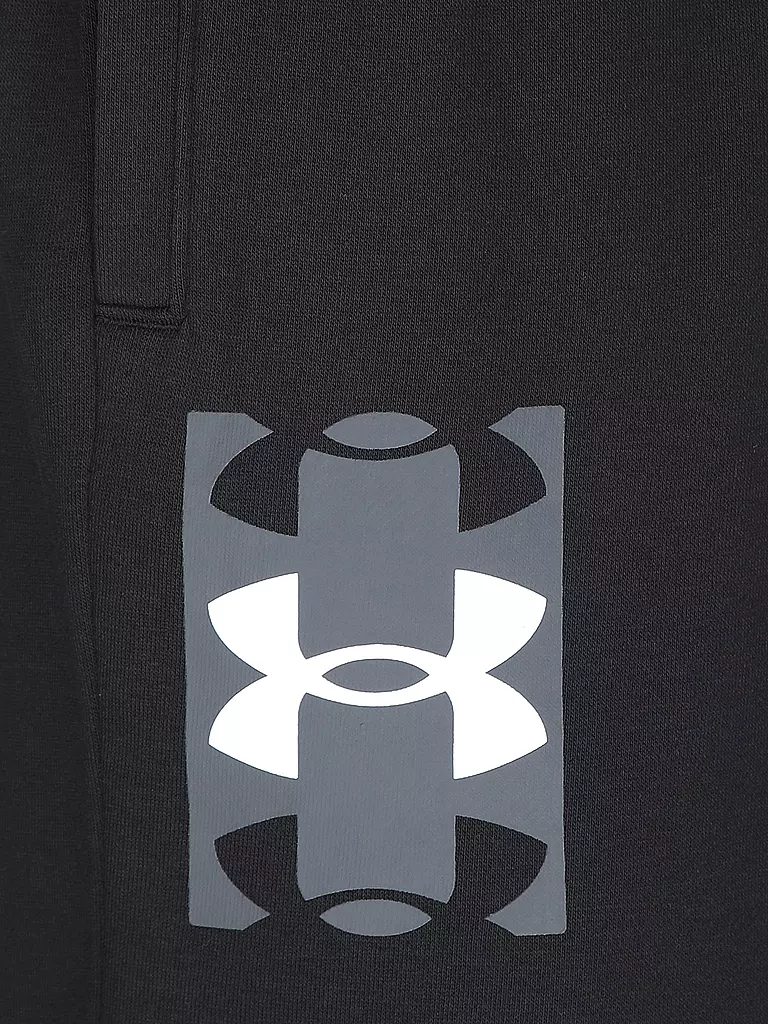 UNDER ARMOUR | Herren Short UA Rival Terry Logo 8in | schwarz